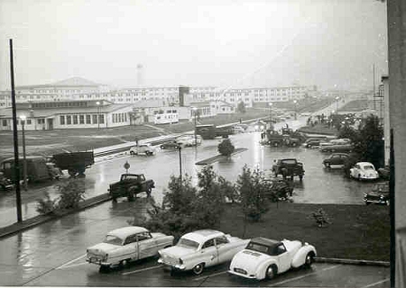 Flood in front of base 
Hospital