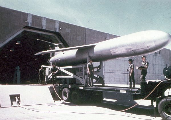 An assembled CGM-13B on the
                                  launcher